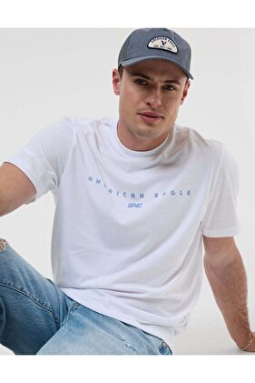 تي شيرت AE 24/7 جرافيكي بعامل حماية من أشعة الشمس