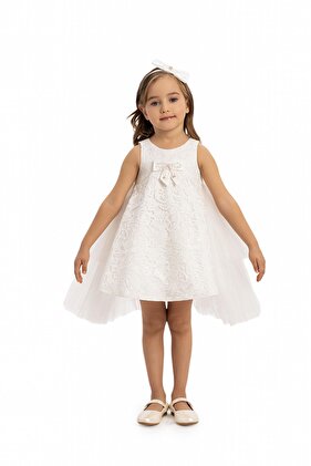 فستان طفلة من التول 6-24 شهر إكرو 6 قطع