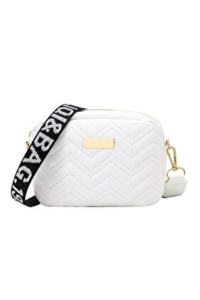 Wave Embroidered Square Bag with Shoulder Strap Printed Large Capacity Shoulder Crossbody Bag Women's Bag...