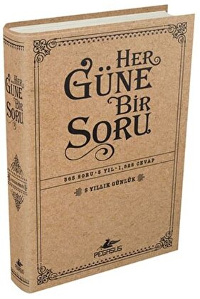 Her Güne Bir Soru: 5 Yıllık Günlük (Ciltli - Cep Boy) - Potter Style