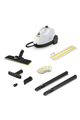 منظف بخاري SC 2 Easyfix 220-240 فولت 1500 واط أسود/أبيض