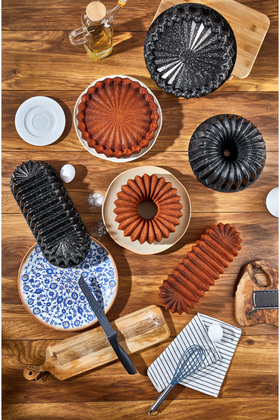 طقم أوعية Hanımeli من 3 قطع لتحضير الكيك والفطائر من الجرانيت المصبوب