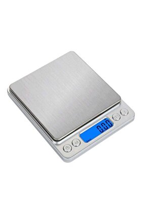 ميزان مطبخ كهربائي دقيق 2 كجم/0.1 جرام، 6 وحدات قياس، معايرته بسهولة، يحافظ على الدقة