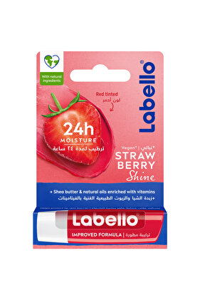 Lip Care, Moisturizing Lip Balm, Strawberry Shine, 4.8g