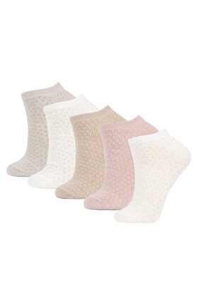Women's 5-Piece Cotton Booties Socks Z7555azns