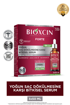 Forte Yoğun Saç Dökülmesine Karşı Bitkisel Serum 3x50ml - Saç Serumu