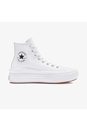 Chuck Taylor All Star Move Platform Foundational Leather női fehér sneaker