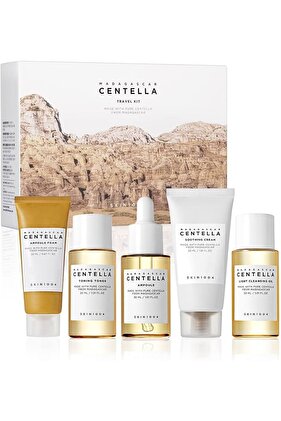 Madagascar Centella Travel Kit - Toner, Ampoule, Soothing Cream, Cleansing Oil,