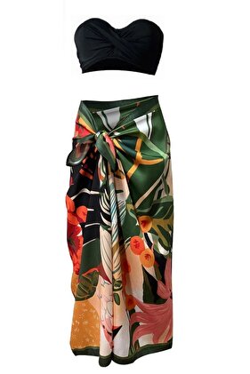 Stella-bahar Desen Pareo Iç Göstermeyen Parlak Kumaş-95cm*145cm