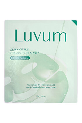 Şeffaflaşan Jel Kore Maske Luvum Green Citrus Vitamin C Gel Mask