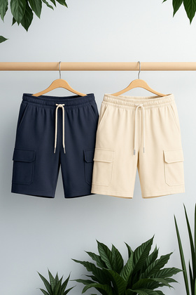 شورت بحاشية مطاطية بحبل