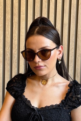 Bh Db031 Brązowe damskie okulary przeciwsłoneczne