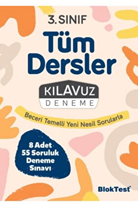 TUDEM Bloktest 3.Sınıf Tüm Dersler Kılavuz Deneme (8 Fasikül Deneme - degerkitap)
