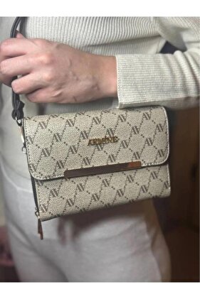 حقيبة يد وكتف نسائية بحزام متقاطع من جلد المنك 381