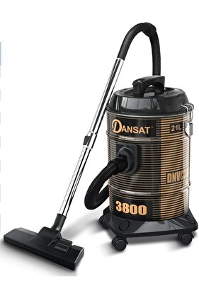 مكنسة كهربائية برميلية سعة 21 لترًا وقوة 1800 واط Dnvc3800b أسود/ذهبي