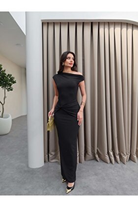 فستان معقود على الكتف