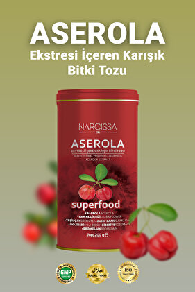 Aserola Ekstresi içeren Karışık Bitki Tozu