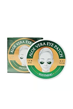 Sada 60 hydrogelových očních náplastí s aloe vera, spirulinou a kolagenem, Wokali, oční náplast