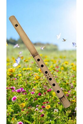 GELENEKSEL BAMBU 6 TUŞ KAVAL FLÜT ÇALMA ALETİ