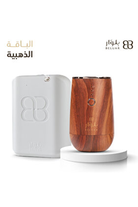 بلوار باقة التعطير الذهبية جهاز تعطير الشقق و الفلل-جهاز تعطير السيارات و الغرف ابيض - خشبي