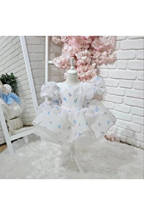 فستان عتيق باللون الأزرق، فستان عيد ميلاد، فستان للتصوير الفوتوغرافي، مناسب للأعمار من 0 إلى 12 عامًا