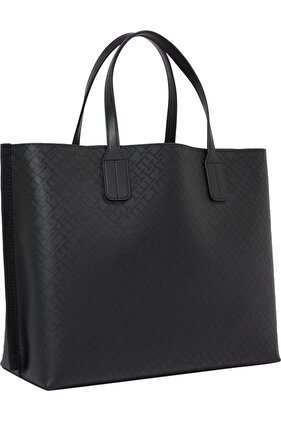 Th Dıstınc Satchel Mono Damska Czarna Torba - Aw0aw17174