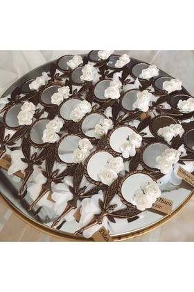 15 قطعة من هدية مرآة الملاك المعبأة من الجيلاتين - وعد الزفاف وهدية عيد ميلاد الحناء