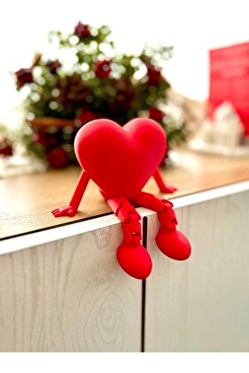 Ayaklı Kalp - Doğum Günü, Sevgililer Günü Için Masaüstü Hediyelik (5 CM)