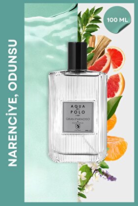 Gran Paradiso EDP Erkek Parfüm 100 ml | Narenciye, Odunsu | Greyfurt, Deniz, Paçuli, Amber
