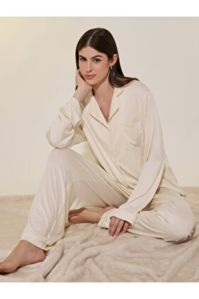 Solid Pocket Detail Shirt and Straight Pants