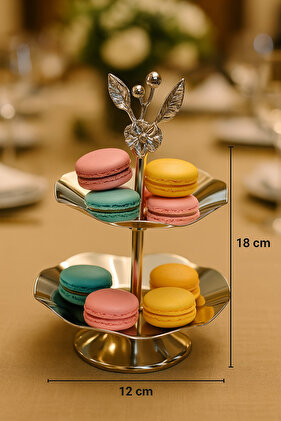 وعاء تقديم الورد الياباني بطبقتين ووعاء البهجة التركية ووعاء الوجبات الخفيفة