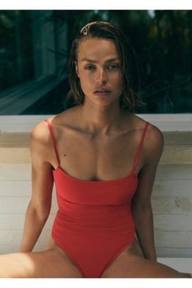 Ribana askılı mayo