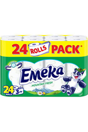 Χαρτί υγείας Emeka Mountain Fresh, 3 στρώσεις, 24 ρολά