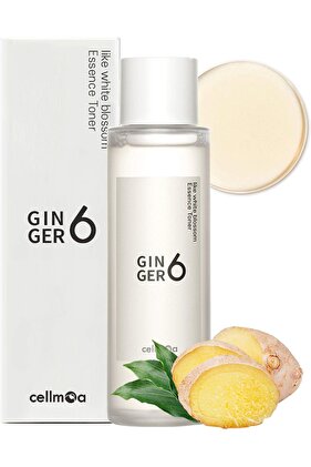 Anti-Aging and Hydrating Facial Essence Toner with Peptides, Hyaluronic Acid and Ginger Extract, Fir