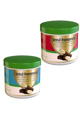 Σετ 2 τζελ Butter of the Earth, θερμαντικό και δροσιστικό μασάζ 550 ml