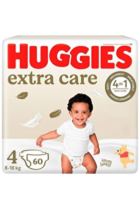 extra care diapers 4, 8-16 kg, 60 pcs