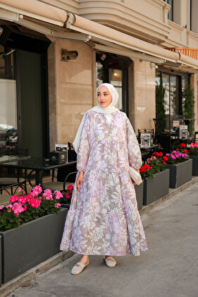 Women's Pastel Floral Dress Lilac