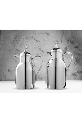 طقم ترامس ريم فاخرة حافظ للحرارة لمدة 18 ساعة السعة الشاهي 1 لتر و القهوة 0.75 ملي