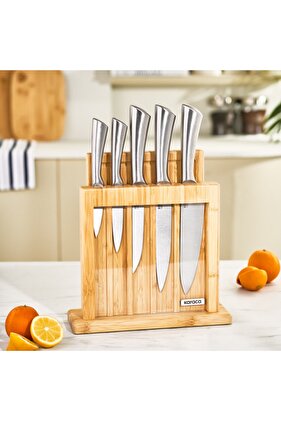 Karaca Vigor 7-teiliges Messerset und Schneidebrett