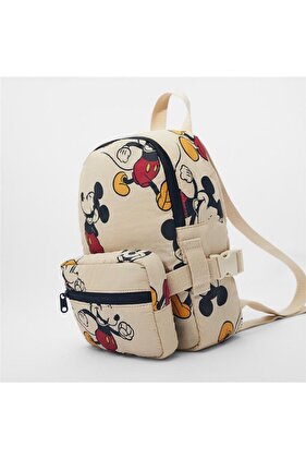 حقيبة مدرسية للأطفال بتصميم ميكي ماوس عصري جديد، خفيفة الوزن، بطبعة ميكي ماوس لطيفة