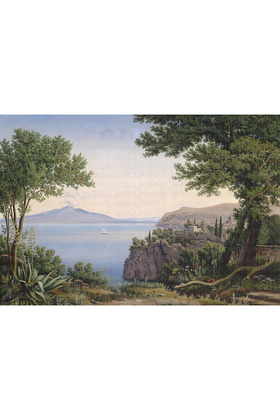 Carl Ludwig Rundt Yanardağ manzarası poster duvar kağıdı