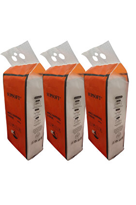 مناديل وجه مثبتة على الحائط، 4 طبقات، 1380 قطعة، عبوة من 3 قطع