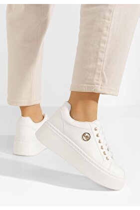 Sneakers cu platformă Azana V4 albi