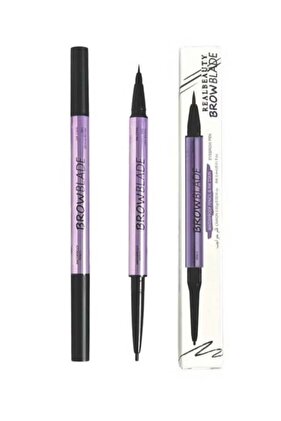 قلم حواجب مقاوم للماء يدوم طويلاً - بني غامق