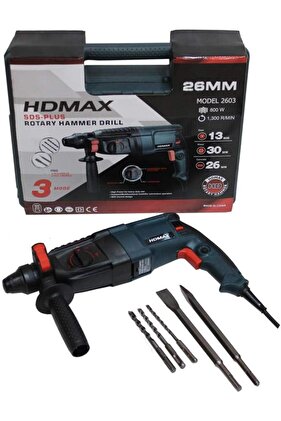 دريل كهربائي راس هلتي 26 ملم بقوة 800 واط من اتش دي ماكس