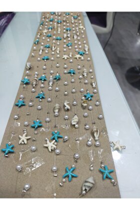 10 adet Deniz yıldızlı deniz kabuklu saç aksesuar