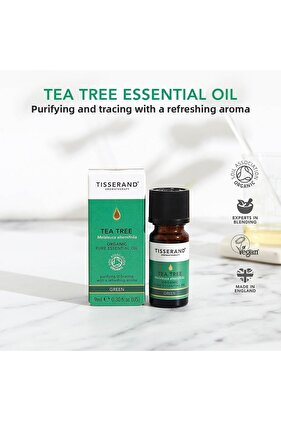 Tisserand Aromatherapy Tea Tree Oil 9ml Organic Certified