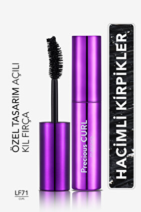 Hacim Ve Kıvrım Veren Maskara (SİYAH) - Precious Curl Mascara - Lf71 Classic - 8690604197576