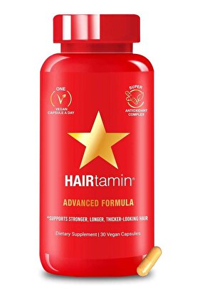 Vegan Hair Vitamins For Faster Hair Growth 30 Capsules