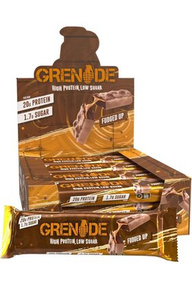 High Protein Bar, 20g Protein, Fudged Up, 12x60g